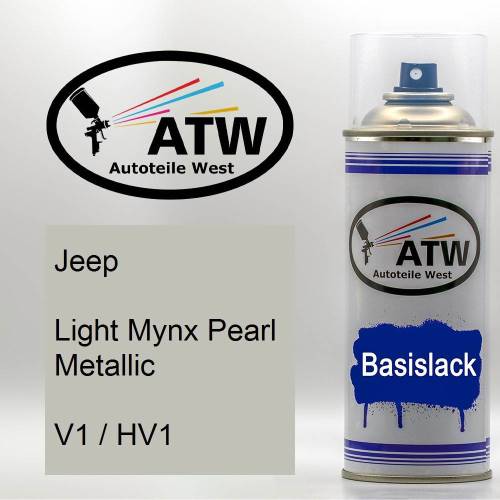 Jeep, Light Mynx Pearl Metallic, V1 / HV1: 400ml Sprühdose, von ATW Autoteile West.